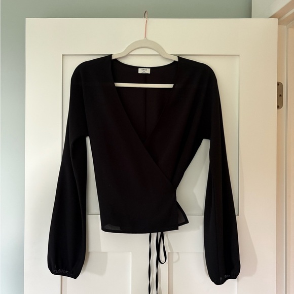 Aritiza Wilfred Lilia Wrap Blouse Sz XXS - Picture 2 of 6